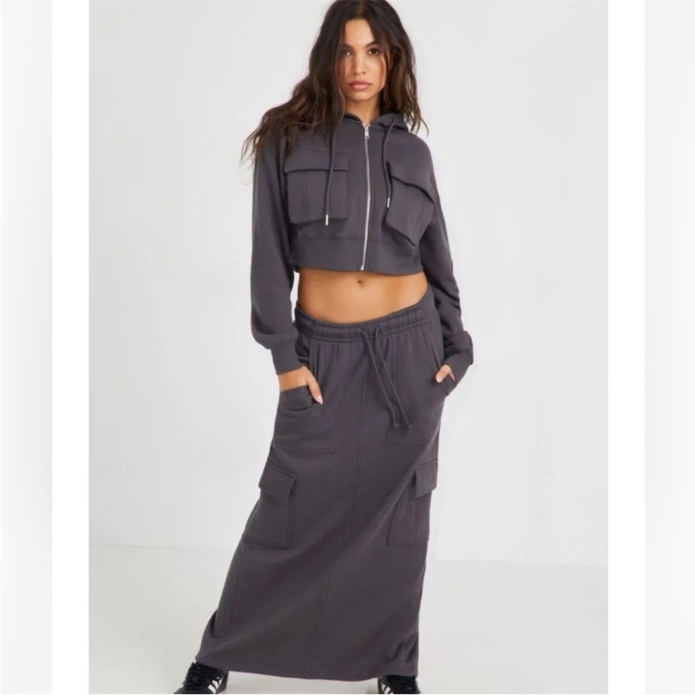 Garage Gray Maxi Skirt
